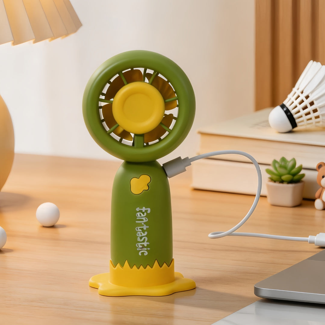 Women's Portable Table Fan with Fun Design and USB Connection Bowlift