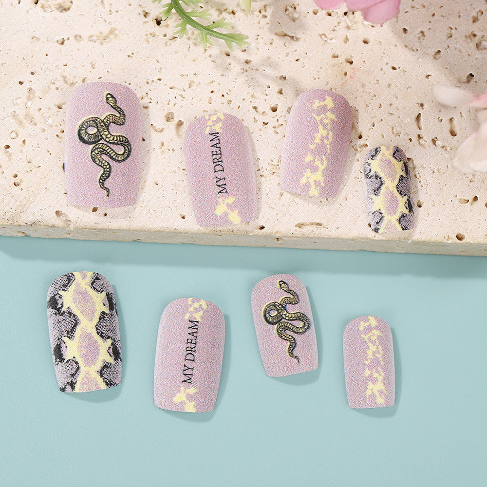Creative Nail Art with Snake Design Bowlift