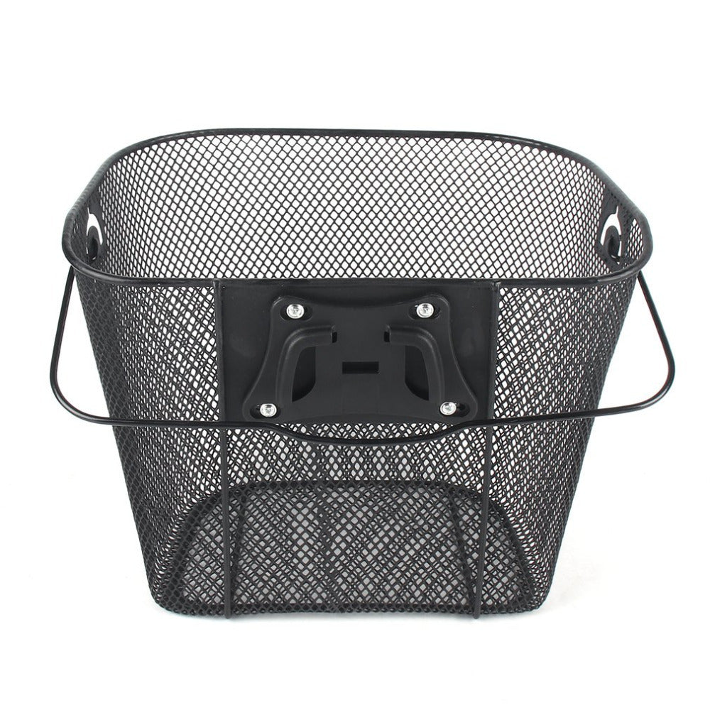 Front Quick Release Mesh Bicycle Basket with Locking Handlebar Mount Bowlift