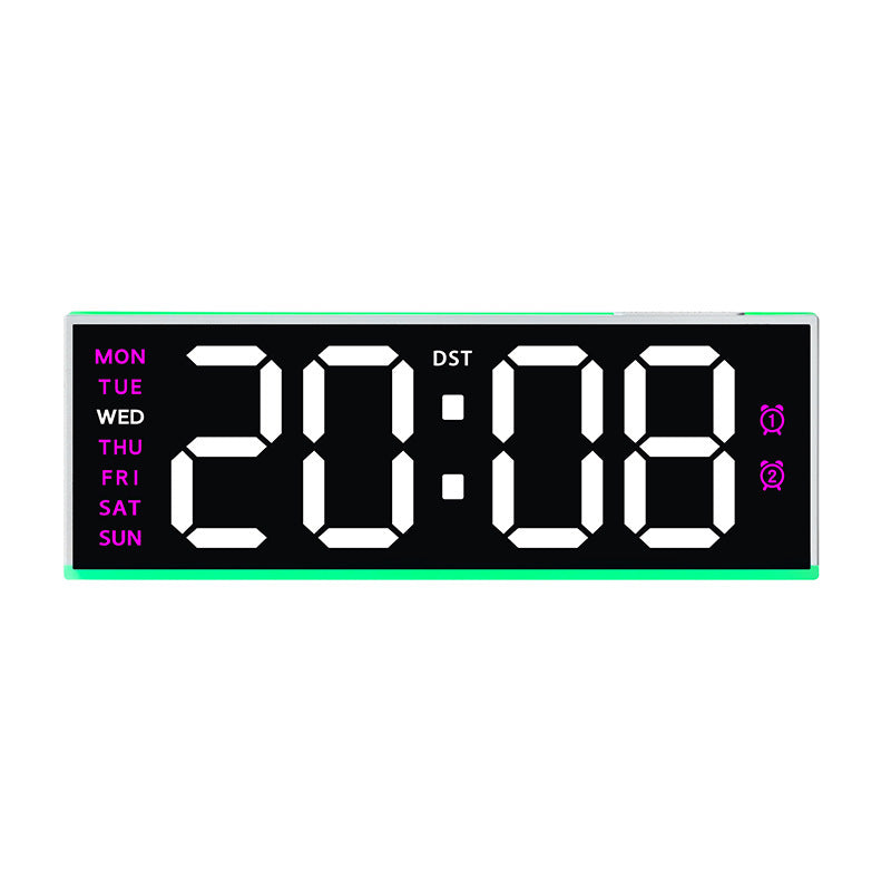 Digital alarm clock with large LED display and dual alarm function Bowlift