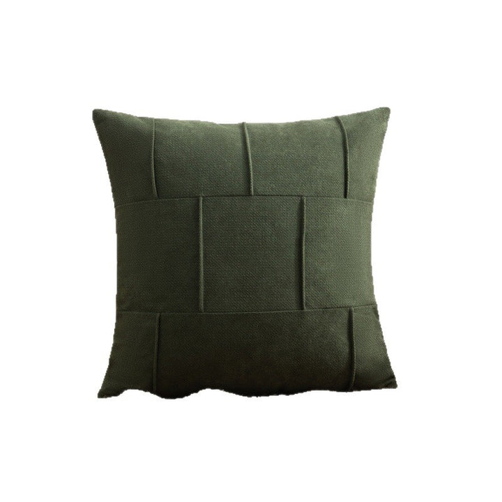 Square Textured Patchwork Throw Pillow Cover Bowlift