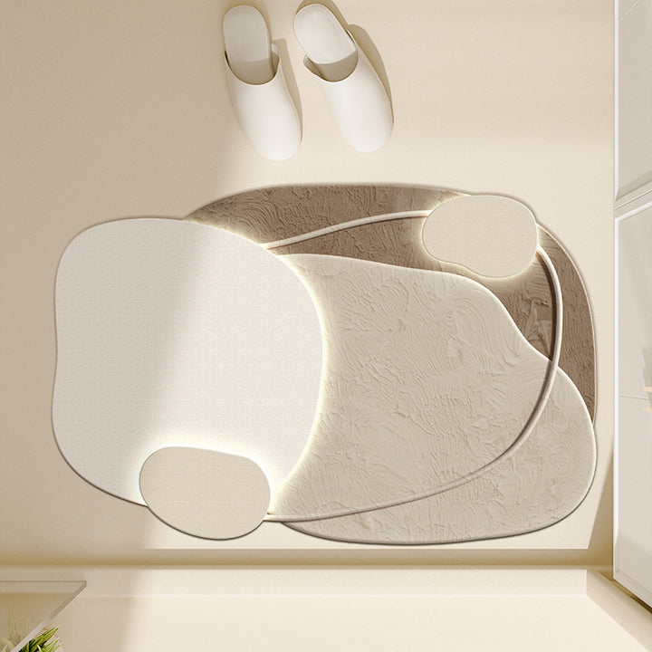 Floral-Inspired Decorative Bath Mat Bowlift