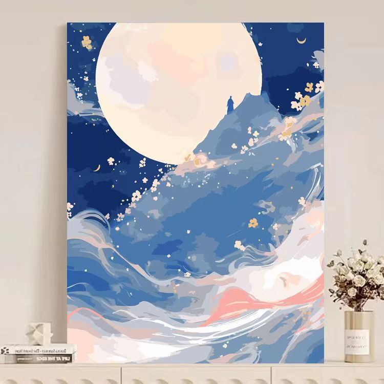 Abstract Mountain Landscape Canvas Art Bowlift