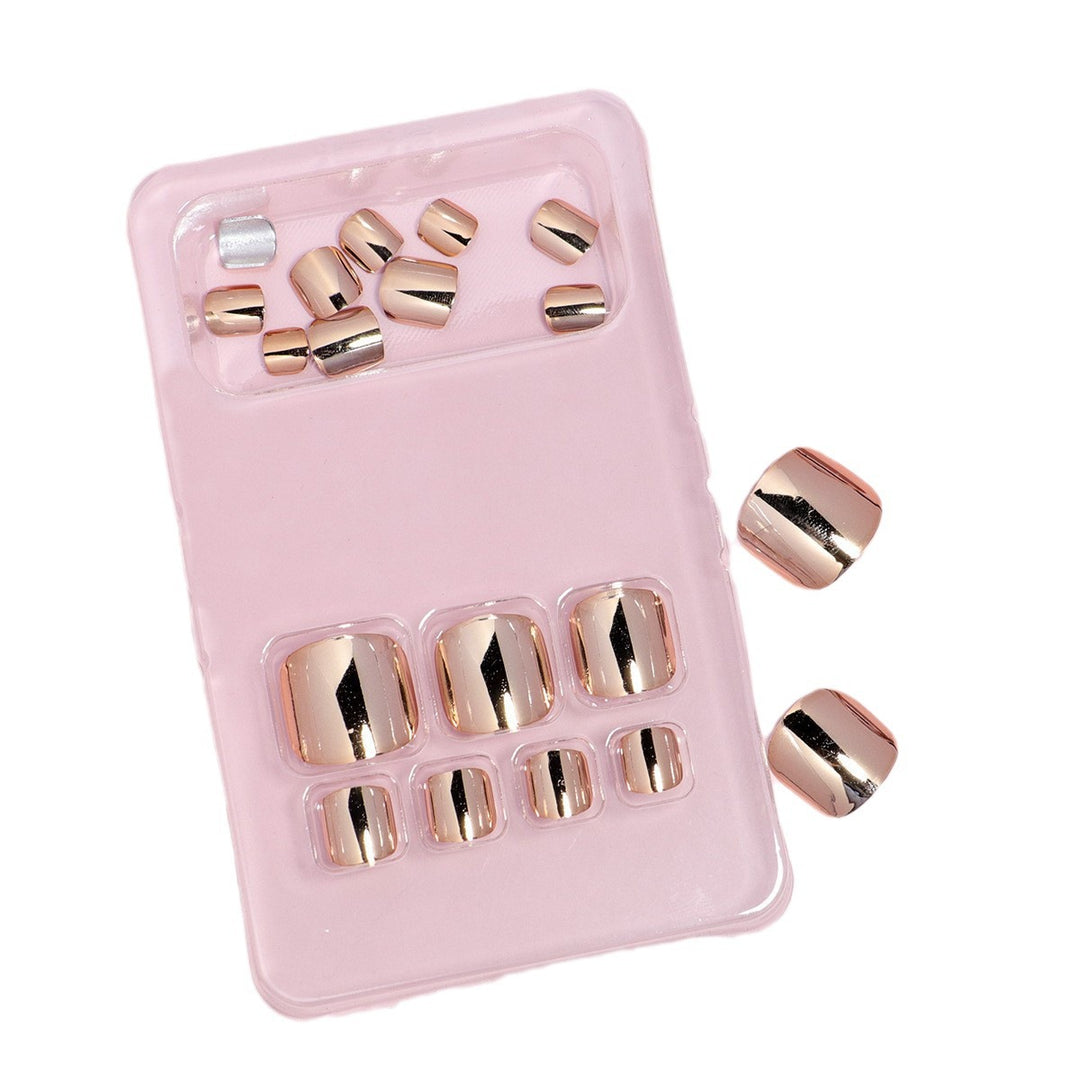 Premium Metallic Press-On Nail Set Bowlift