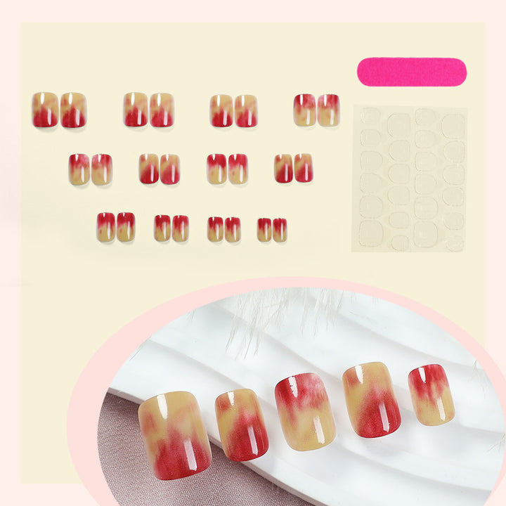 Artificial Nail Set with Elegant Gradient Bowlift