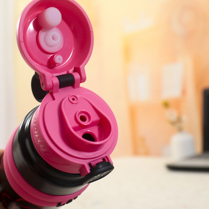 Ladies Insulated Drinking Bottle with Fun Character Design Bowlift
