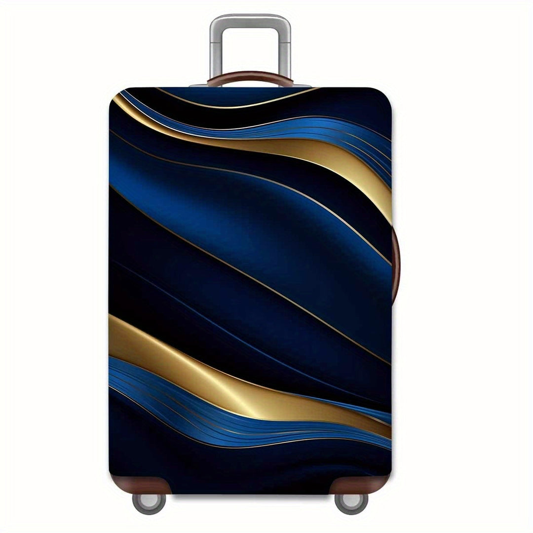 Hard Shell Rolling Luggage with Elegant Wave Design Bowlift