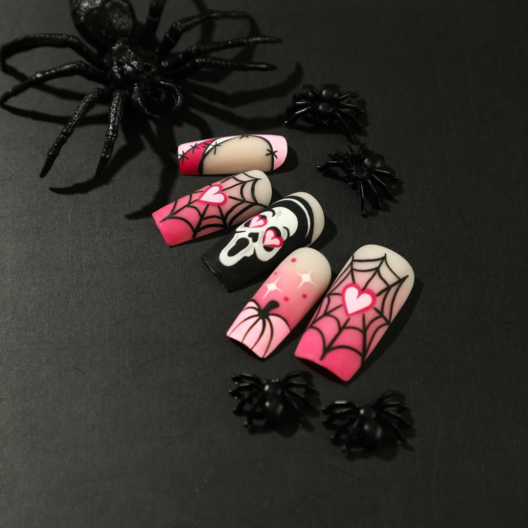 Artful Nail Art with Halloween Motif Bowlift