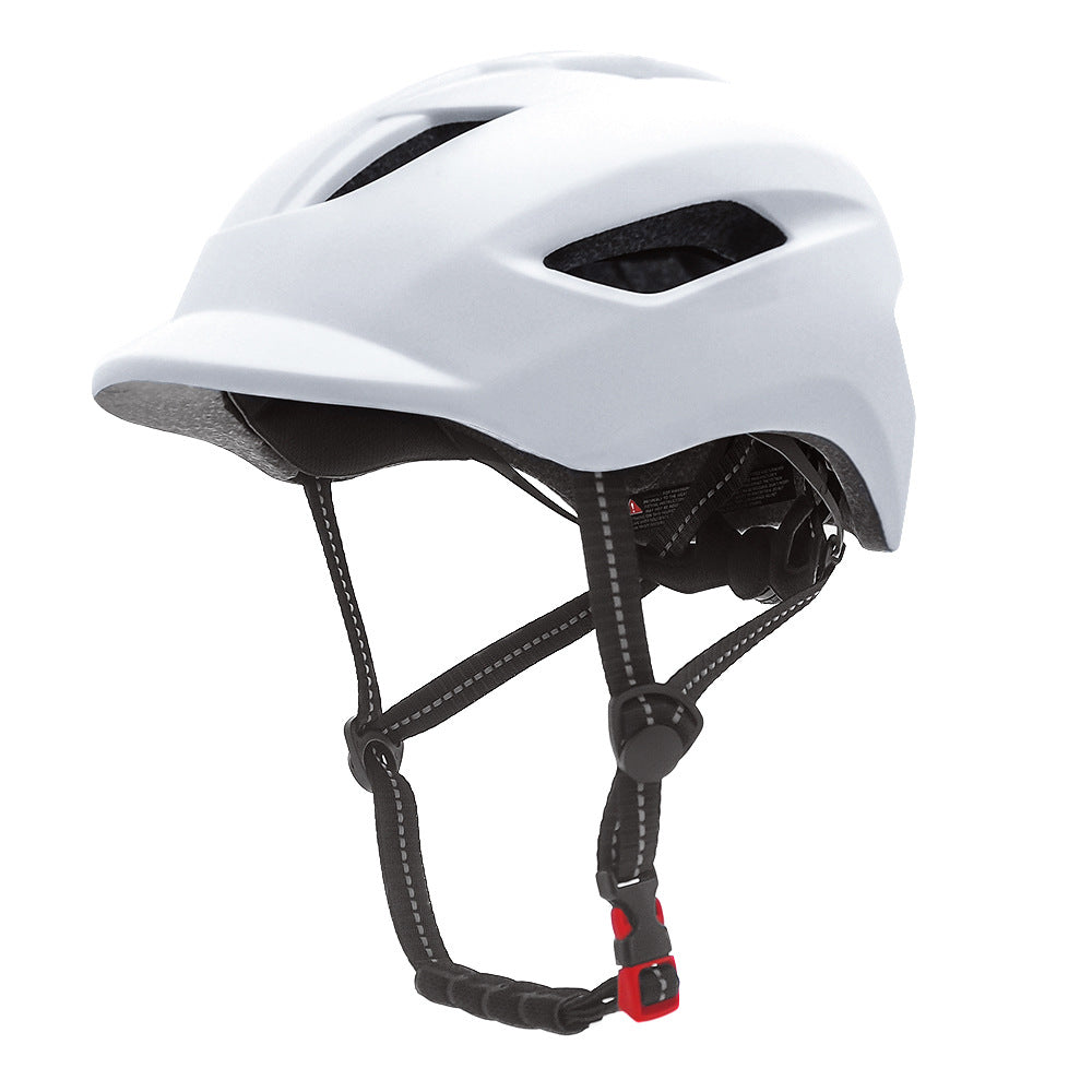 urban commuter cycling helmet with adjustable retention and integrated visor Bowlift