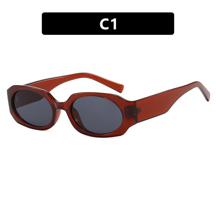 Women extravagant sunglasses in stylish retro design Bowlift