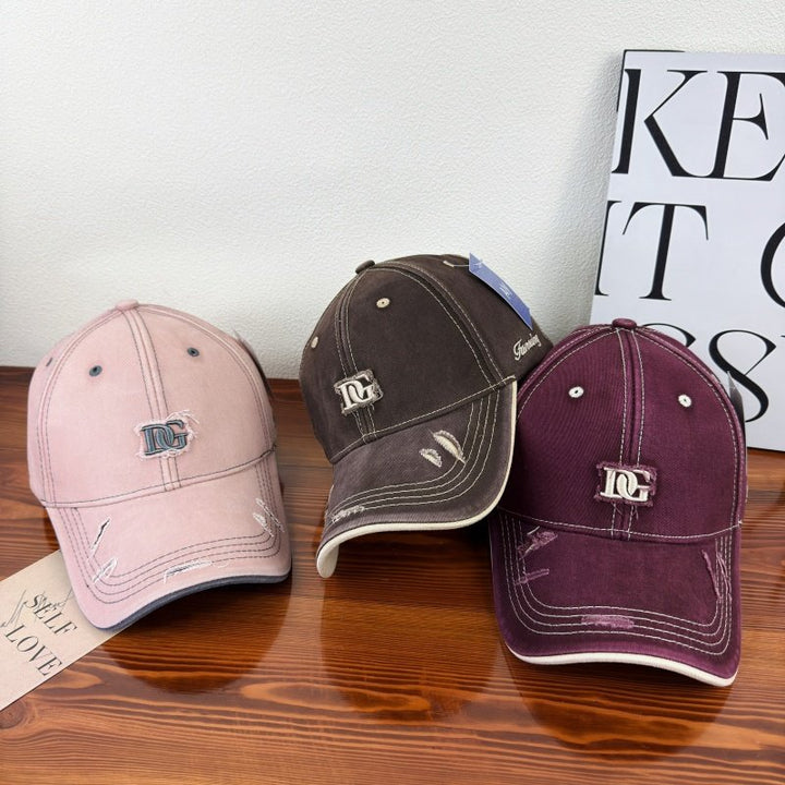 Men's Distressed Cotton Baseball Cap Bowlift 1784270840