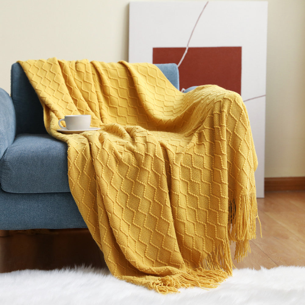 Luxurious Textured Throw Blanket