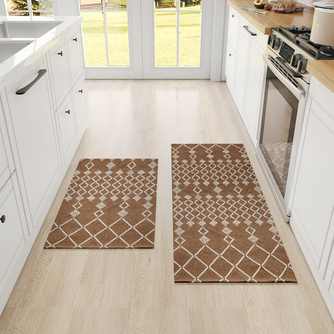 Geometric Pattern Kitchen Comfort Runner Mat Bowlift