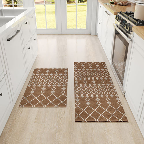 Geometric Pattern Kitchen Comfort Runner Mat Bowlift