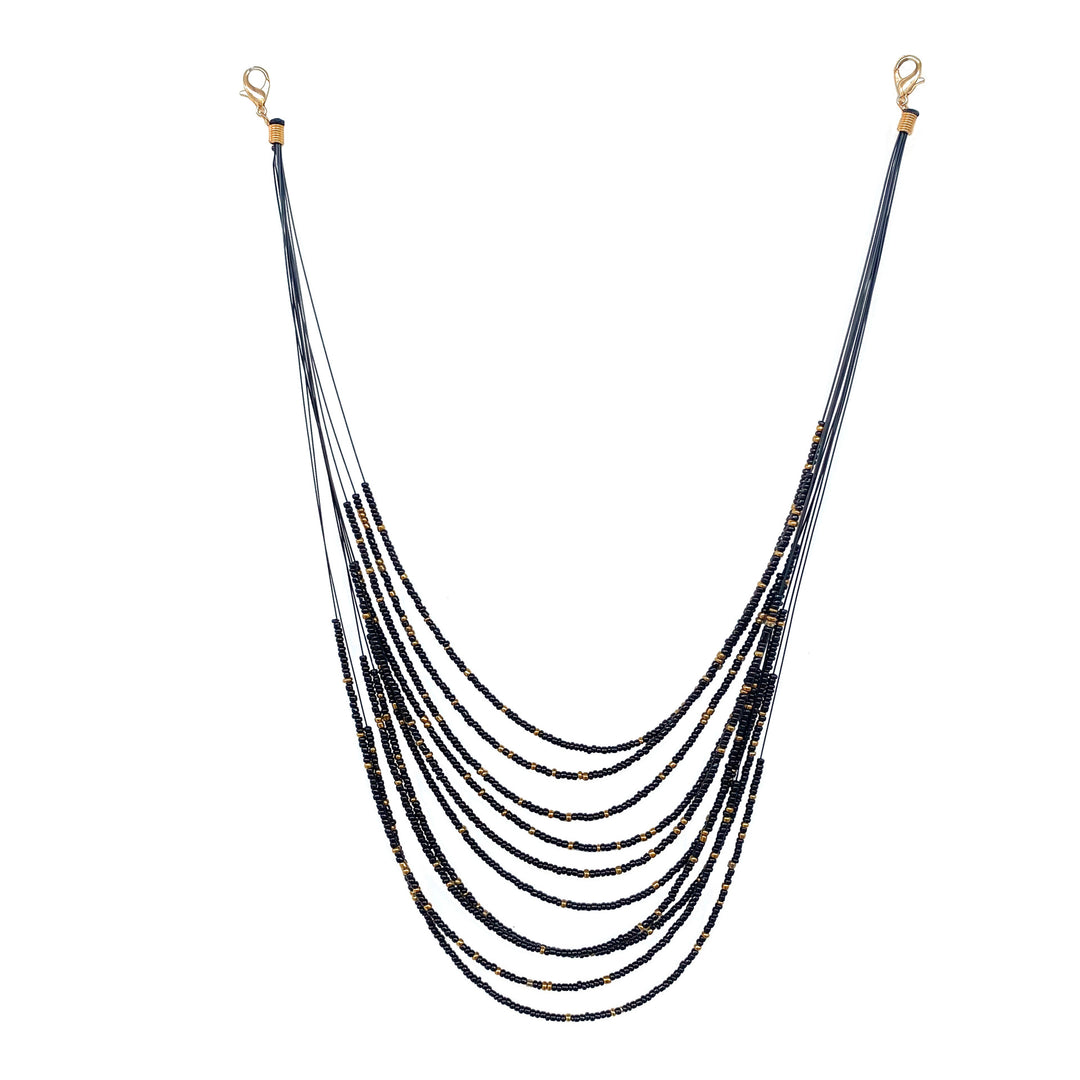 Multi-Strand Beaded Necklace Bowlift
