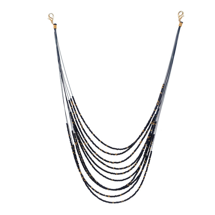 Multi-Strand Beaded Necklace Bowlift