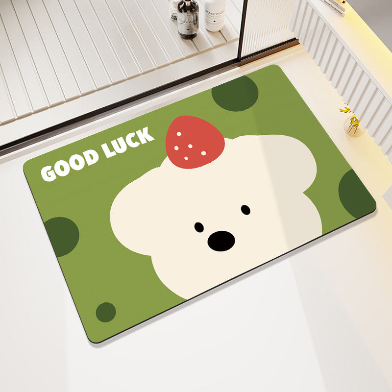 Fun-Themed Cartoon Bath Mat Bowlift
