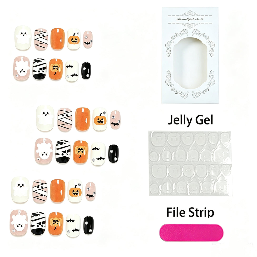 Creative Nail Art Set with Halloween Designs Bowlift