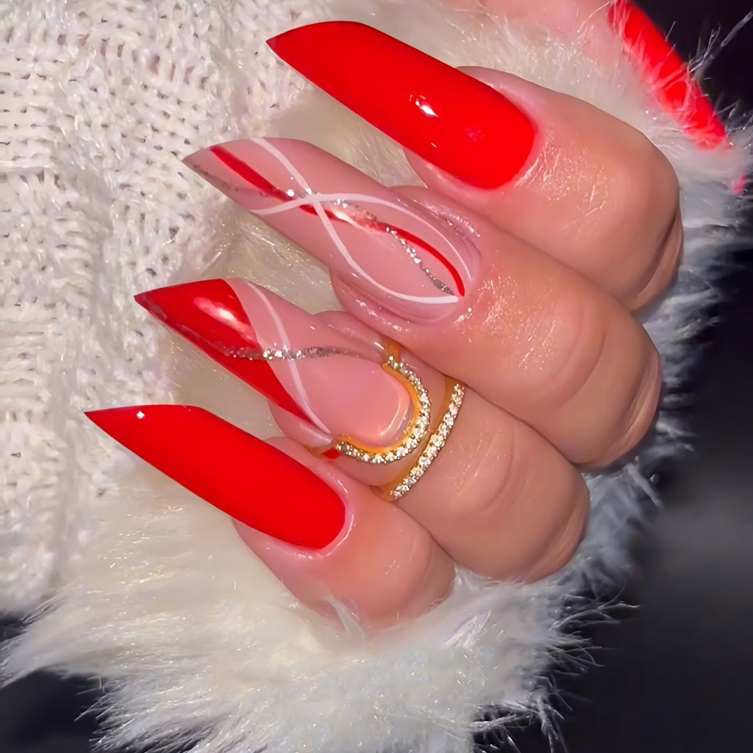 Elegant Press-On Nail Extensions Bowlift