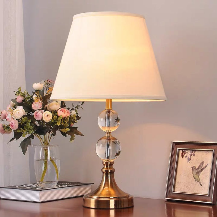 Elegant Crystal Base Table Lamp