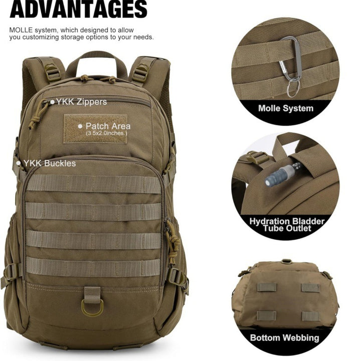 Robust Tactical Backpack Bowlift