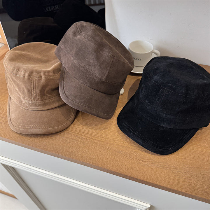 Men's Casual Suede Field Cap Bowlift
