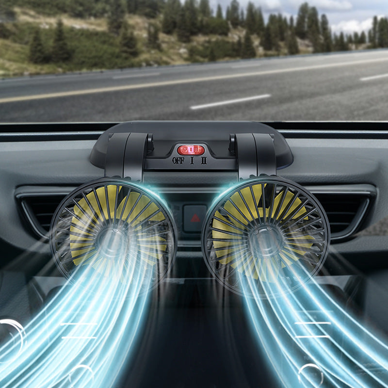 Dual Fan Car Air Circulation System Bowlift