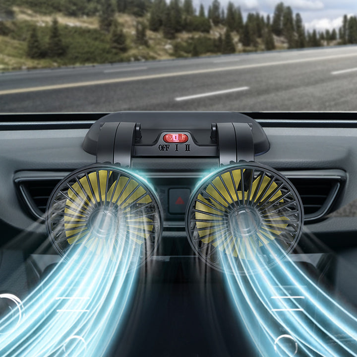 Dual Fan Car Air Circulation System Bowlift