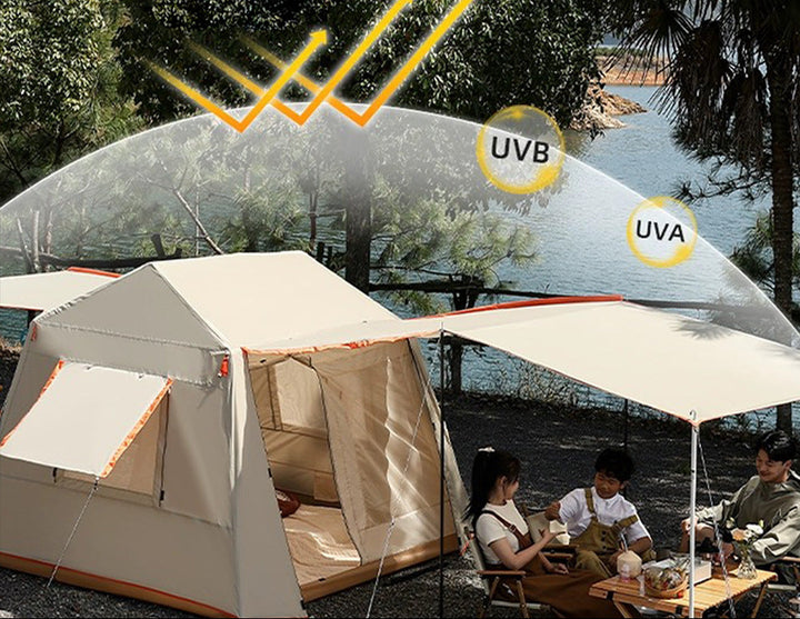 multi-section folding tent support poles Bowlift