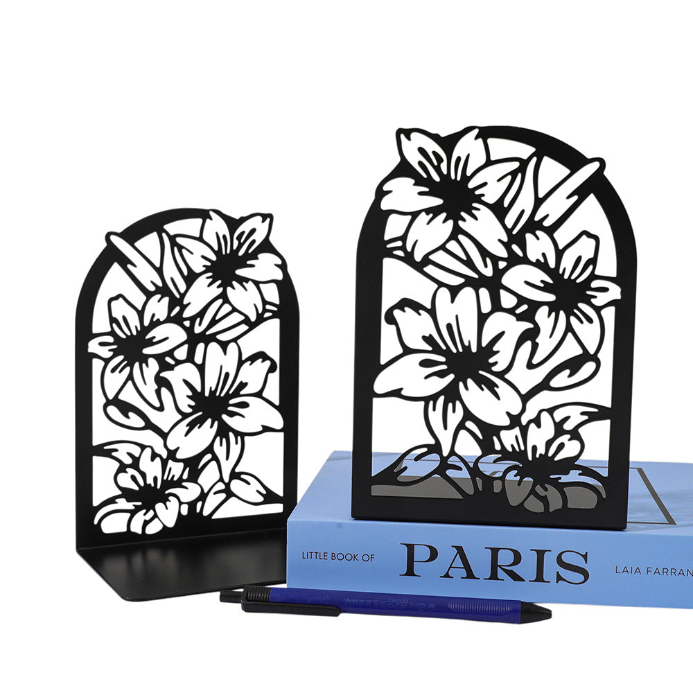 Artistic Floral Bookend Set
