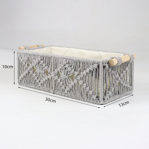 Storage basket with macrame pattern Bowlift