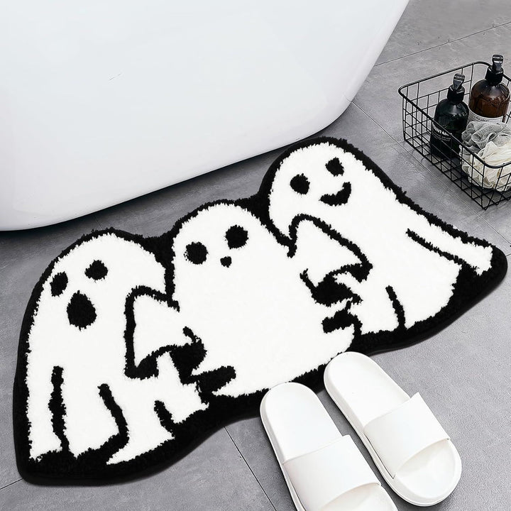 Ghost-Themed Bath Mat