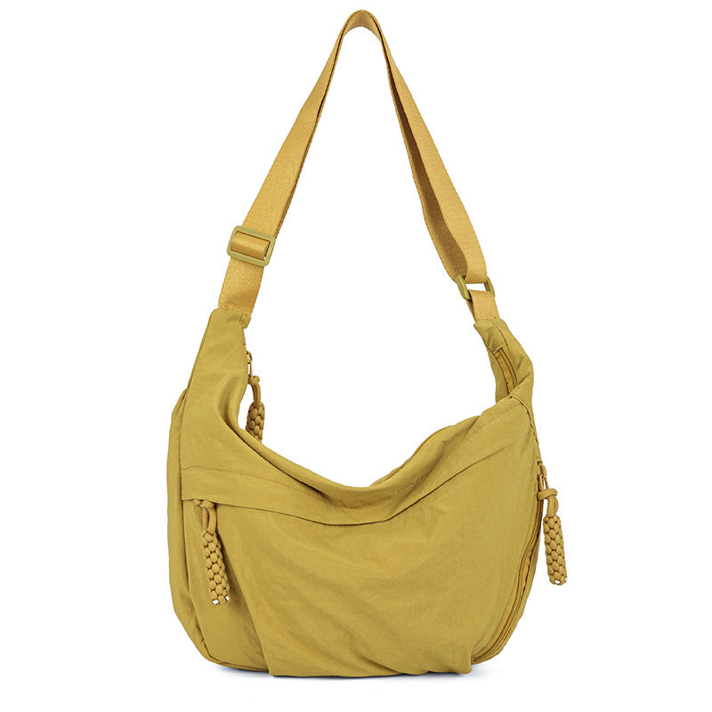 Casual shoulder bag with multifunctional zip pockets Bowlift