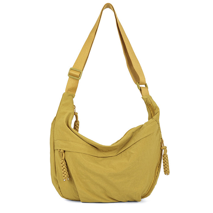 Casual shoulder bag with multifunctional zip pockets Bowlift