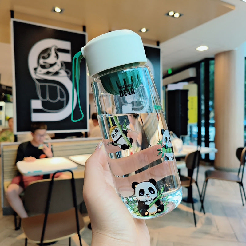 Ladies Playful Water Bottle with Cheerful Panda Design Bowlift
