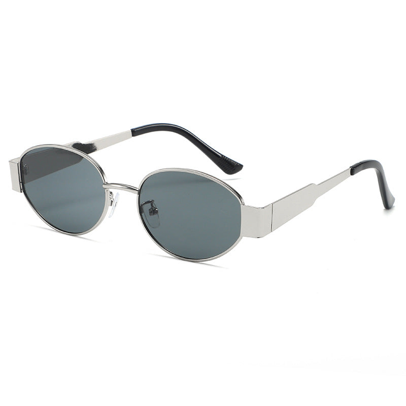 Retro Oval Frame Sunglasses