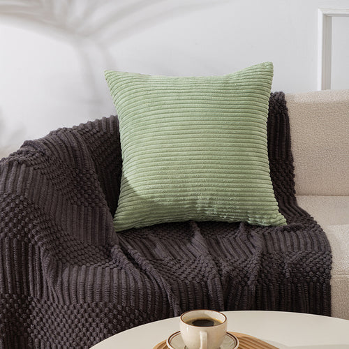 Textured Ribbed Decorative Pillow