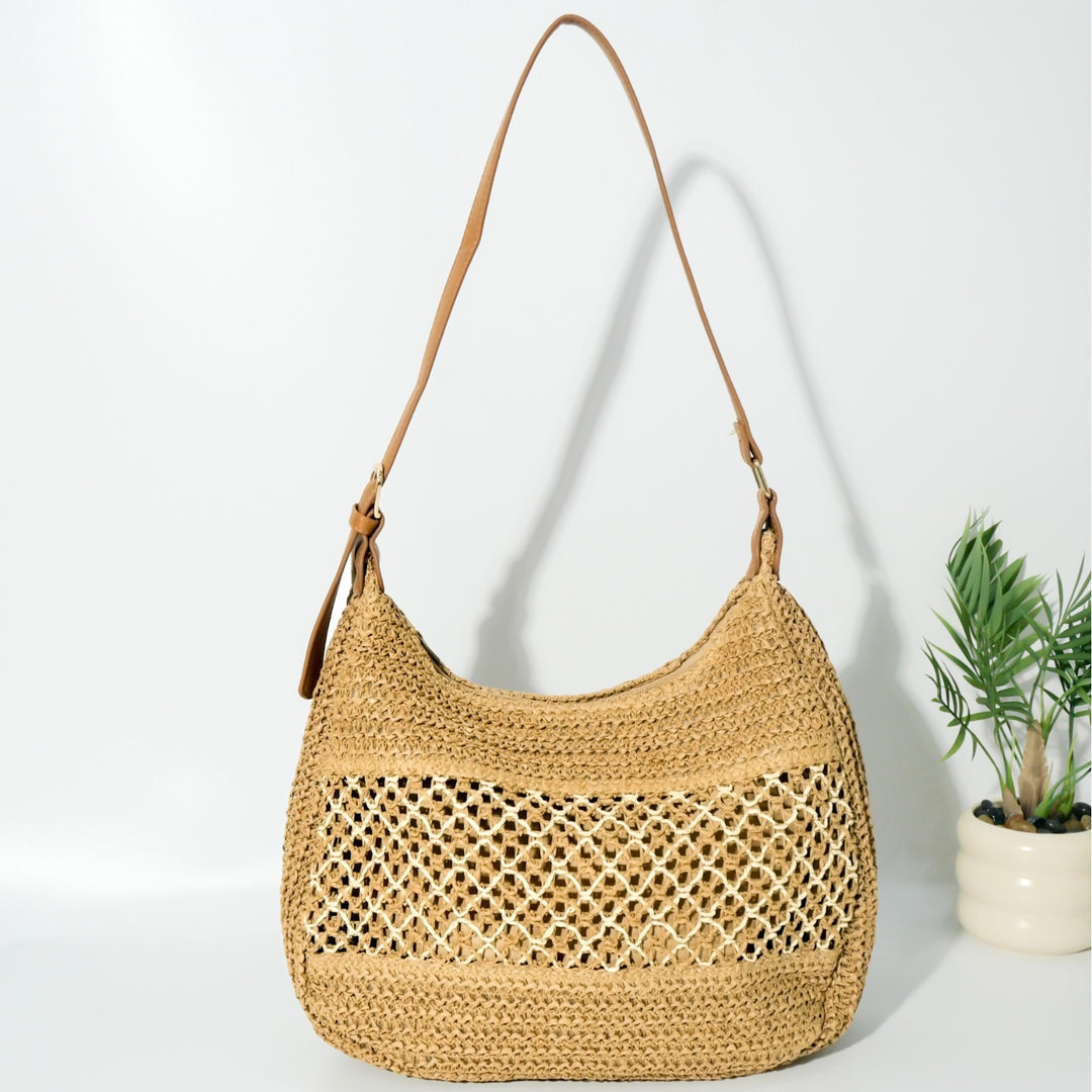 Fashionable Macrame Handbag Bowlift