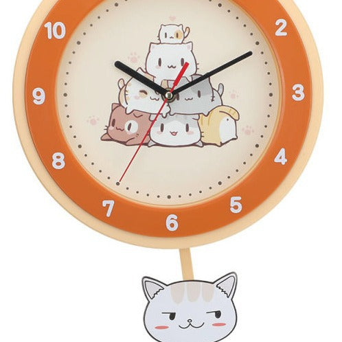 Wall clock with colorful animal design Bowlift