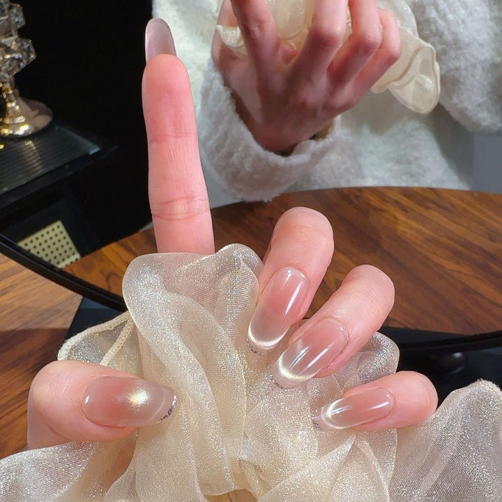 Glossy Ombre Press-On Nails Bowlift