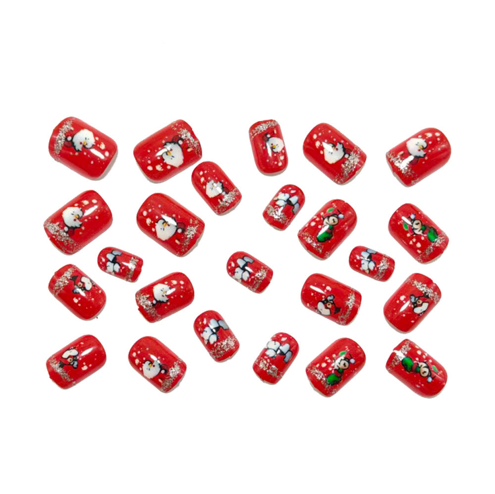 Artificial nails with festive Christmas designs Bowlift
