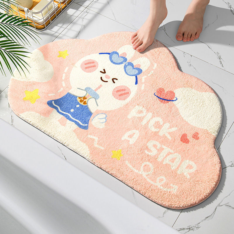 Cute Cat-Themed Bath Rug