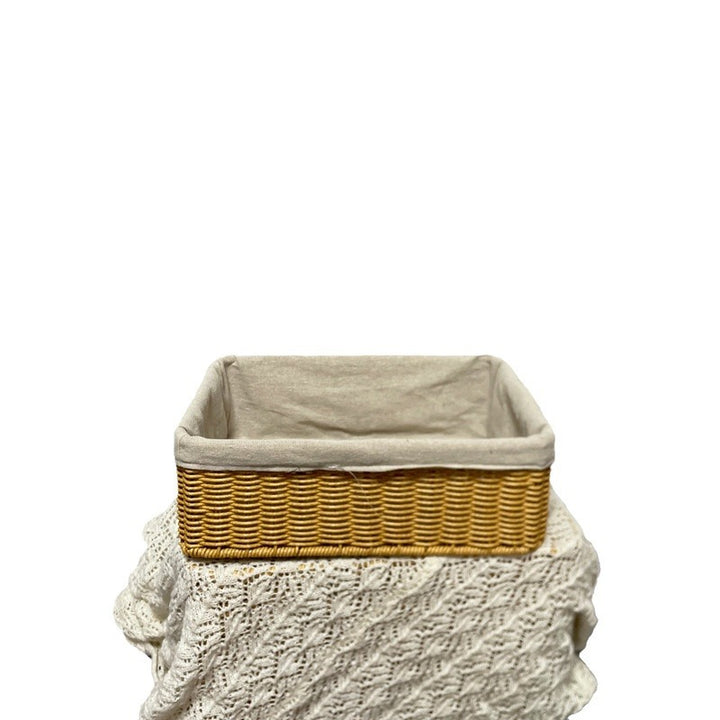 Handcrafted Rectangular Storage Basket Bowlift