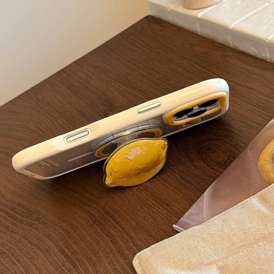 Lemon-shaped coaster Bowlift