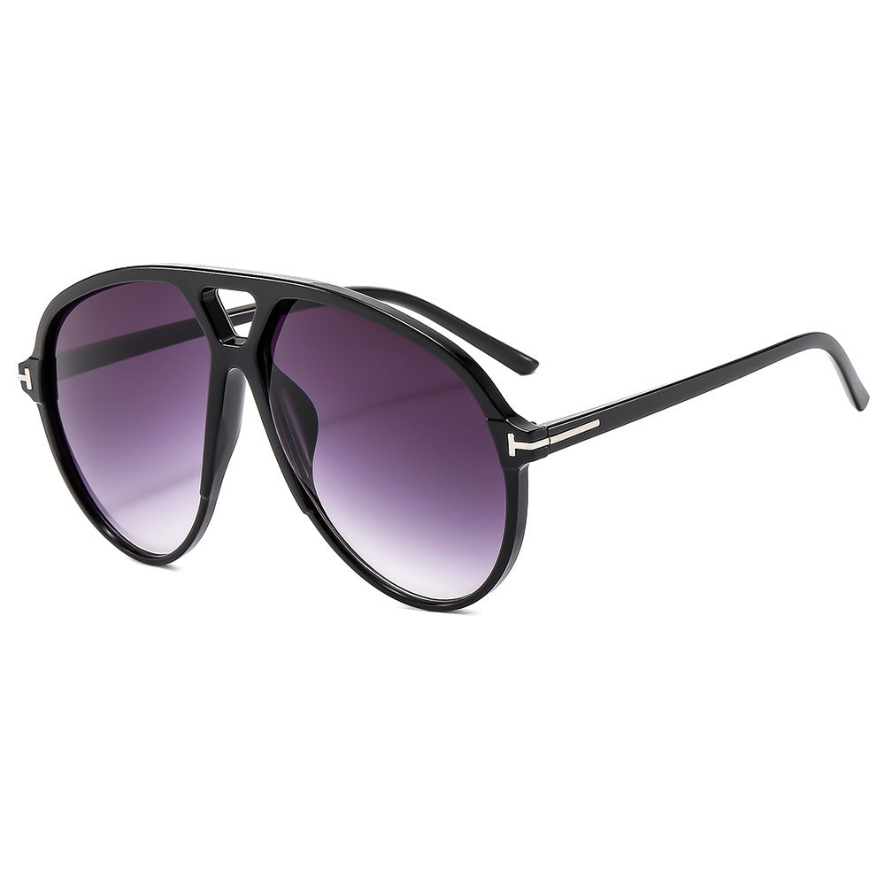 Oversized Aviator-Style Sunglasses Bowlift