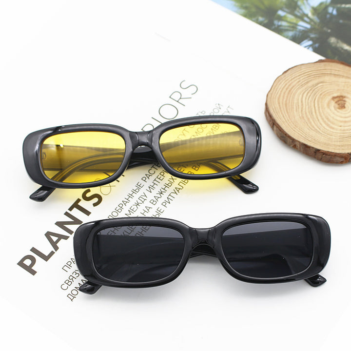 Women's stylish retro sunglasses with rectangular frame Bowlift