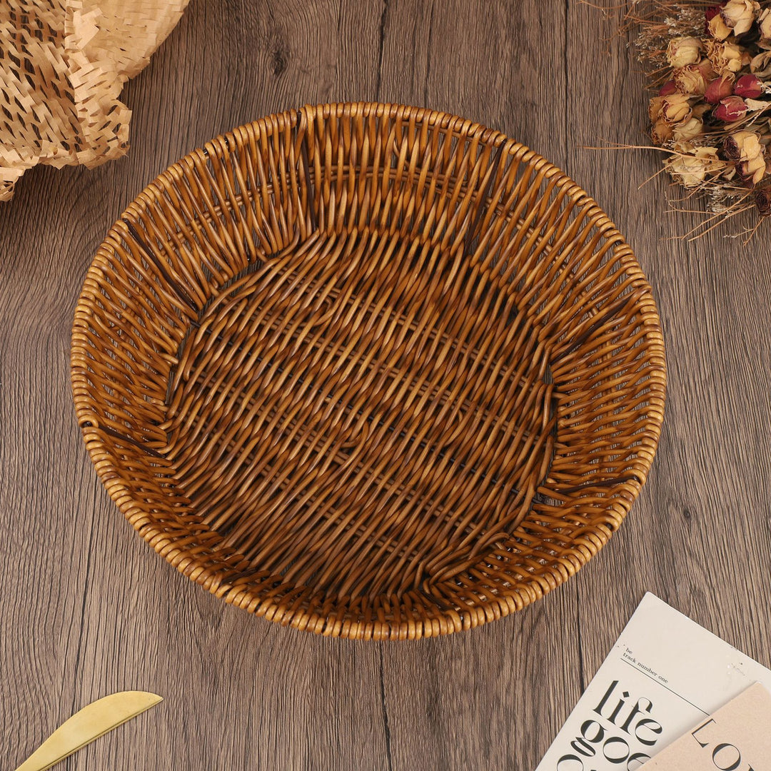 Decorative Wicker Storage Bowl Bowlift