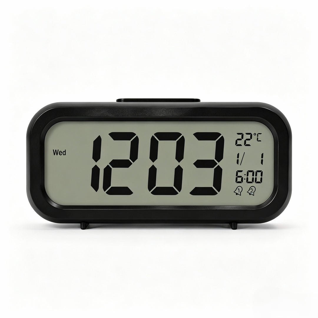 Digital alarm clock with temperature sensor and large LED display Bowlift