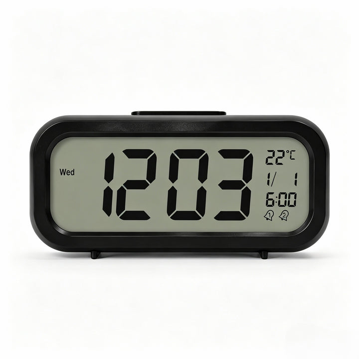 Digital alarm clock with temperature sensor and large LED display Bowlift