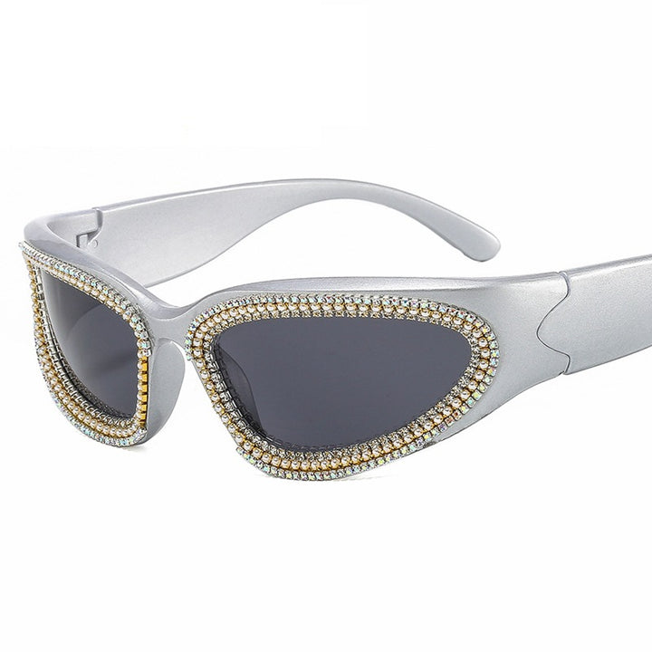 Ladies stylish sunglasses with sparkling crystal frame Bowlift